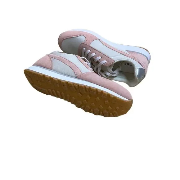 J. Crew Pink and White Women's Sneakers - Picture 4 of 5
